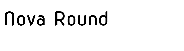 Nova Round font preview