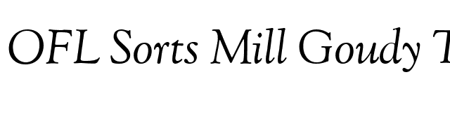 OFL Sorts Mill Goudy TT Italic font preview