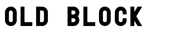 Old Block font preview