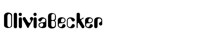 OliviaBecker font preview