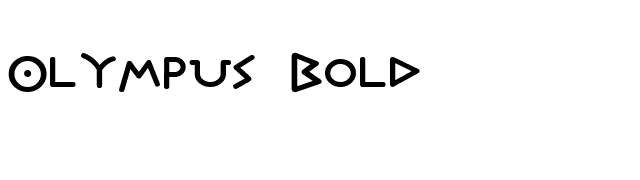 Olympus Bold font preview