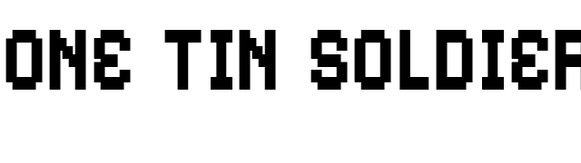 One Tin Soldier font preview