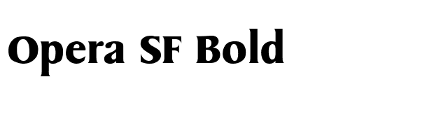 Opera SF Bold font preview