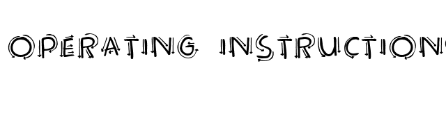 Operating instructions font preview