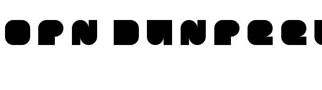 OPN DunPeel Lust font preview