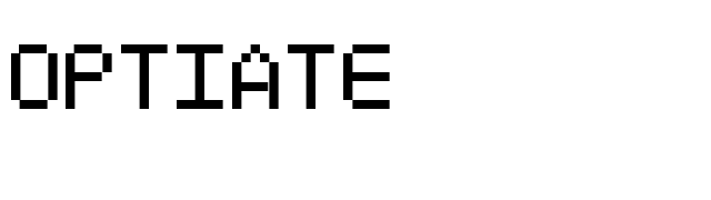 Optiate font preview