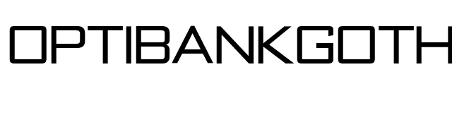 OPTIBankGothic-Light font preview