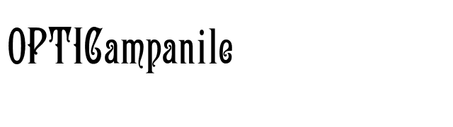 OPTICampanile font preview