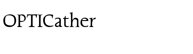 OPTICather font preview