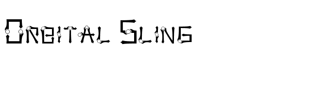 Orbital Sling font preview