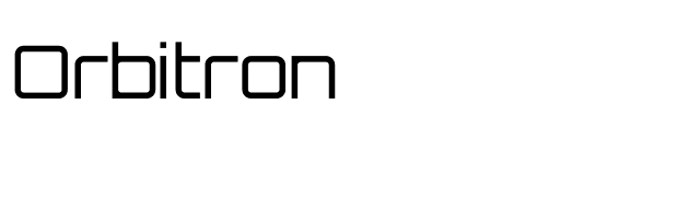 Orbitron font preview