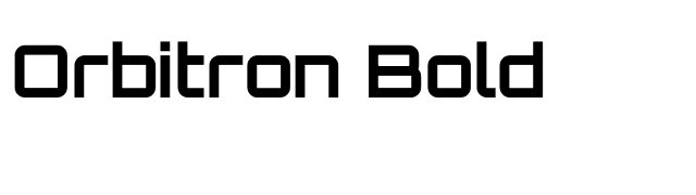 Orbitron Bold font preview