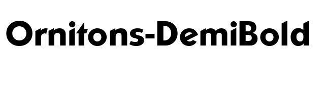 Ornitons-DemiBold font preview