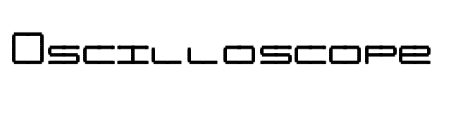 Oscilloscope font preview