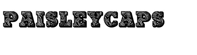 PaisleyCaps font preview