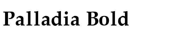 Palladia Bold font preview