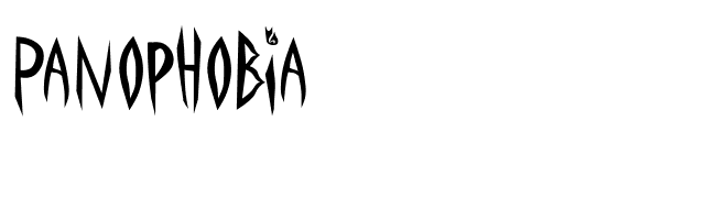 Panophobia font preview