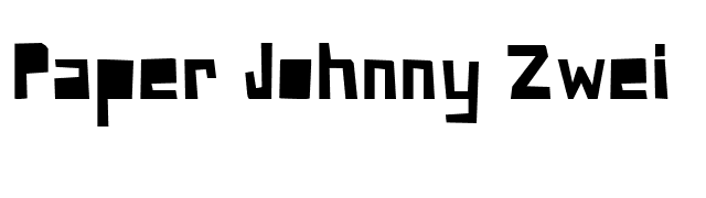 Paper Johnny Zwei font preview