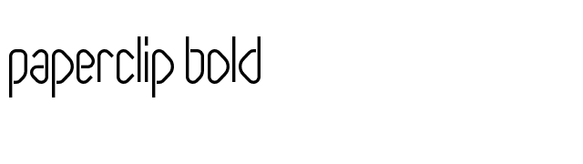 Paperclip Bold font preview