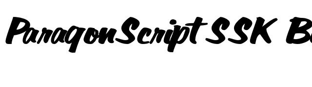 ParagonScriptSSK Bold font preview