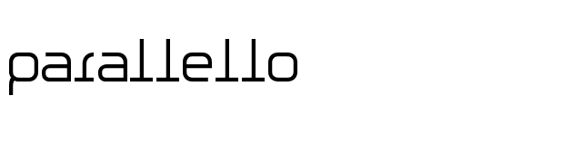 Parallello font preview