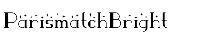 ParismatchBright font preview