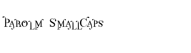 Parolm SmallCaps font preview