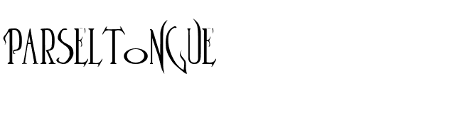 Parseltongue font preview