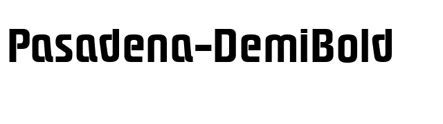 Pasadena-DemiBold font preview