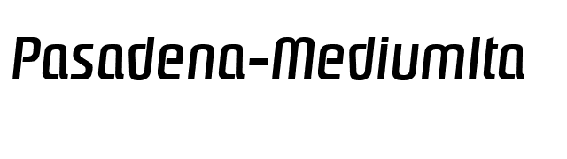 Pasadena-MediumIta font preview