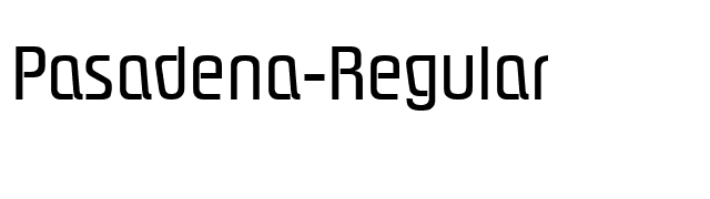 Pasadena-Regular font preview