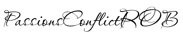 PassionsConflictROB font preview