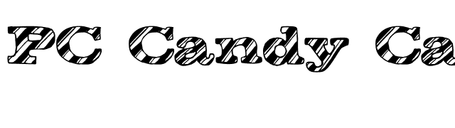 PC Candy Cane font preview