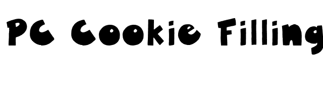 PC Cookie Filling font preview