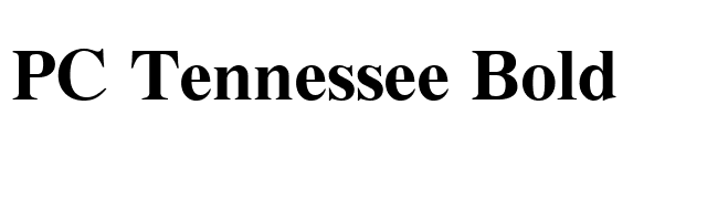 PC Tennessee Bold font preview