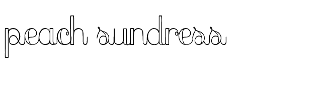 Peach Sundress font preview