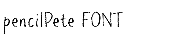 pencilPete FONT font preview