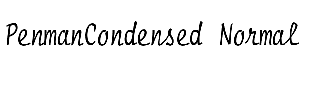 PenmanCondensed Normal font preview