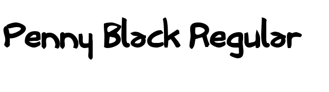 Penny Black Regular font preview