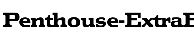 Penthouse-ExtraBold font preview