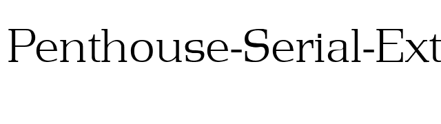 Penthouse-Serial-ExtraLight-Regular font preview