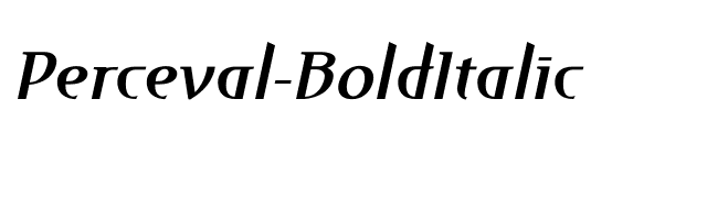 Perceval-BoldItalic font preview