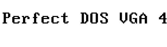 Perfect DOS VGA 437 font preview