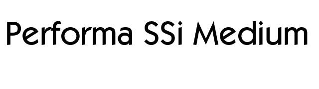 Performa SSi Medium font preview