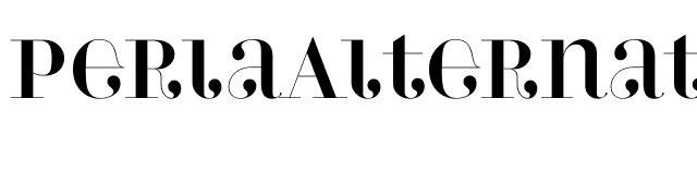 PerlaAlternate font preview