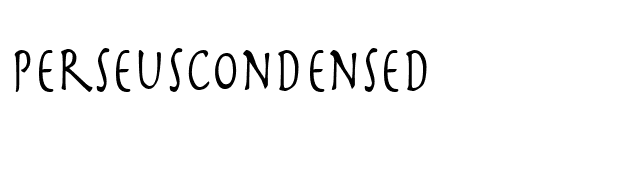 PerseusCondensed font preview