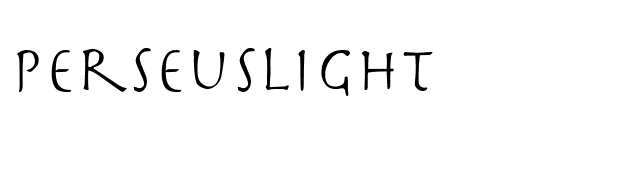 PerseusLight font preview