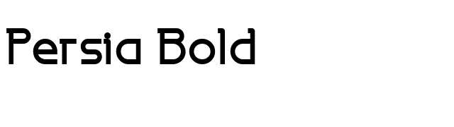 Persia Bold font preview