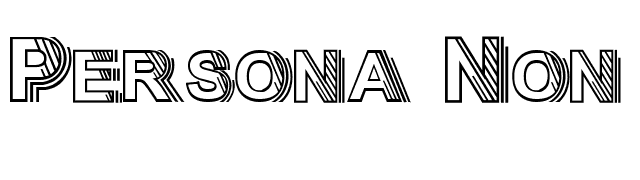 Persona Non Grata font preview