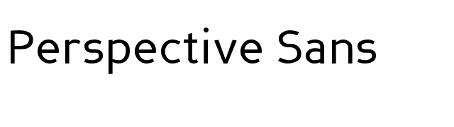 Perspective Sans font preview